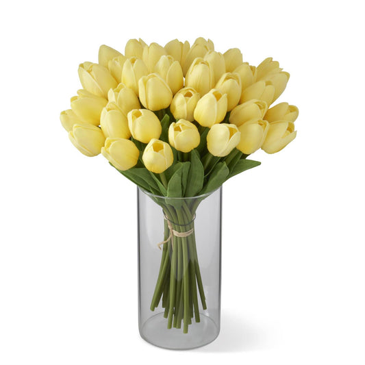 13 Inch Light Yellow Real Touch Mini Tulip Bundle