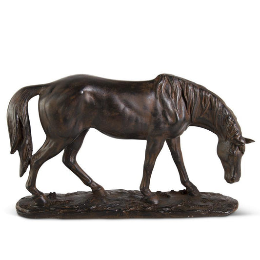 11.25 Inch Brown Resin Horse