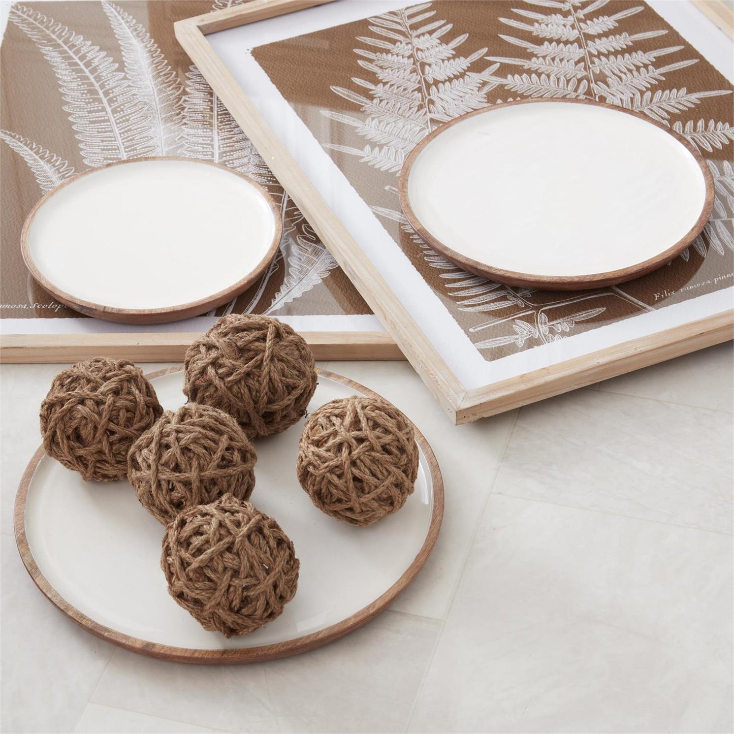 4 Inch Natural Tan Seagrass Ball