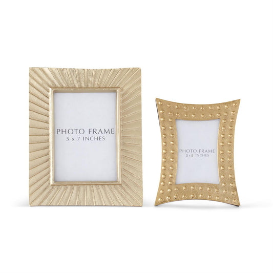 Large Gold Metal Embossed Photo Frame
