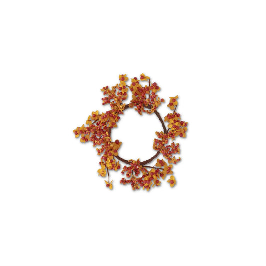 9 Inch Orange & Yellow Bittersweet Candle Ring