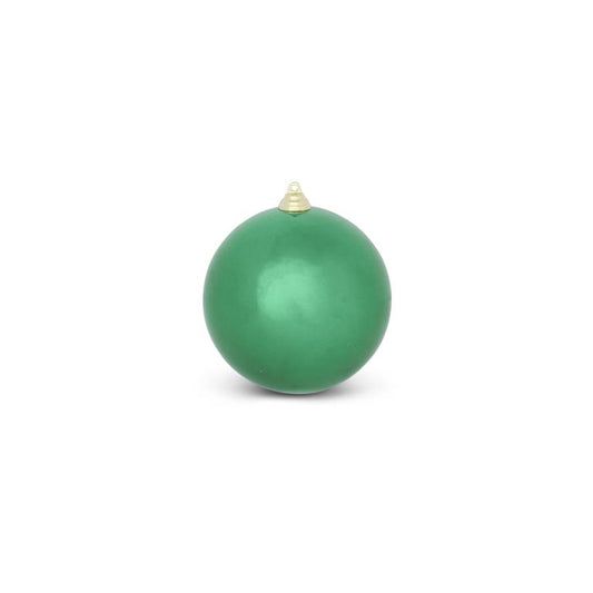 Christmas 5.5 Inch Dark Green Shiny Shatterproof Ornament