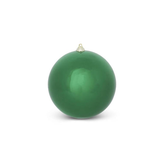 Christmas 7.5 Inch Dark Green Shiny Shatterproof Ornament