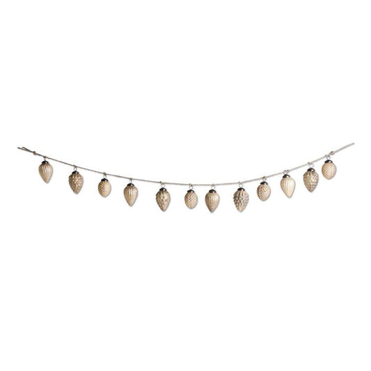 Christmas 48 Inch Light Brown Mercury Glass Acorn Ornament