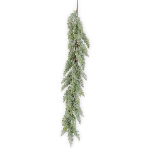 Christmas 50 Inch Powdered Real Touch Cedar Garland