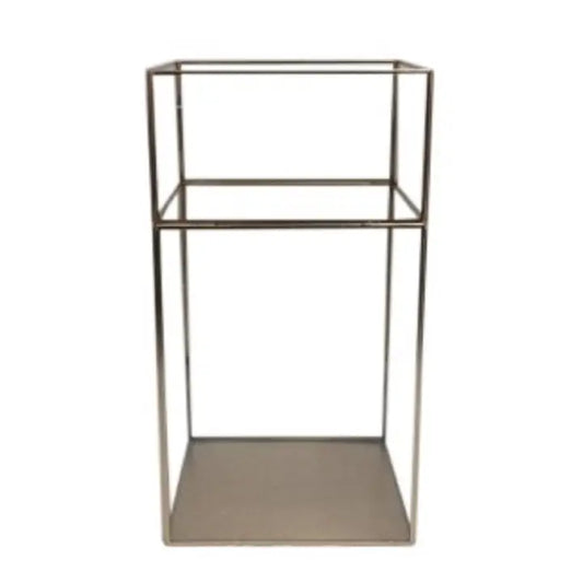 Hurricane Square in Iron Glass with Gold