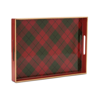 SMALL PLAID TRAY