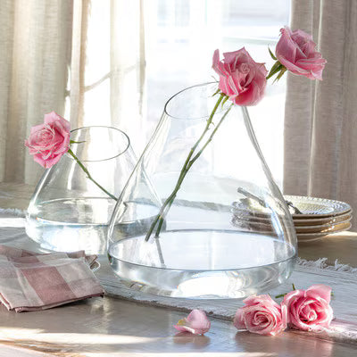 Small Oversize Teardrop Glass Vase