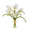 15" Real Touch White Iris Bundle