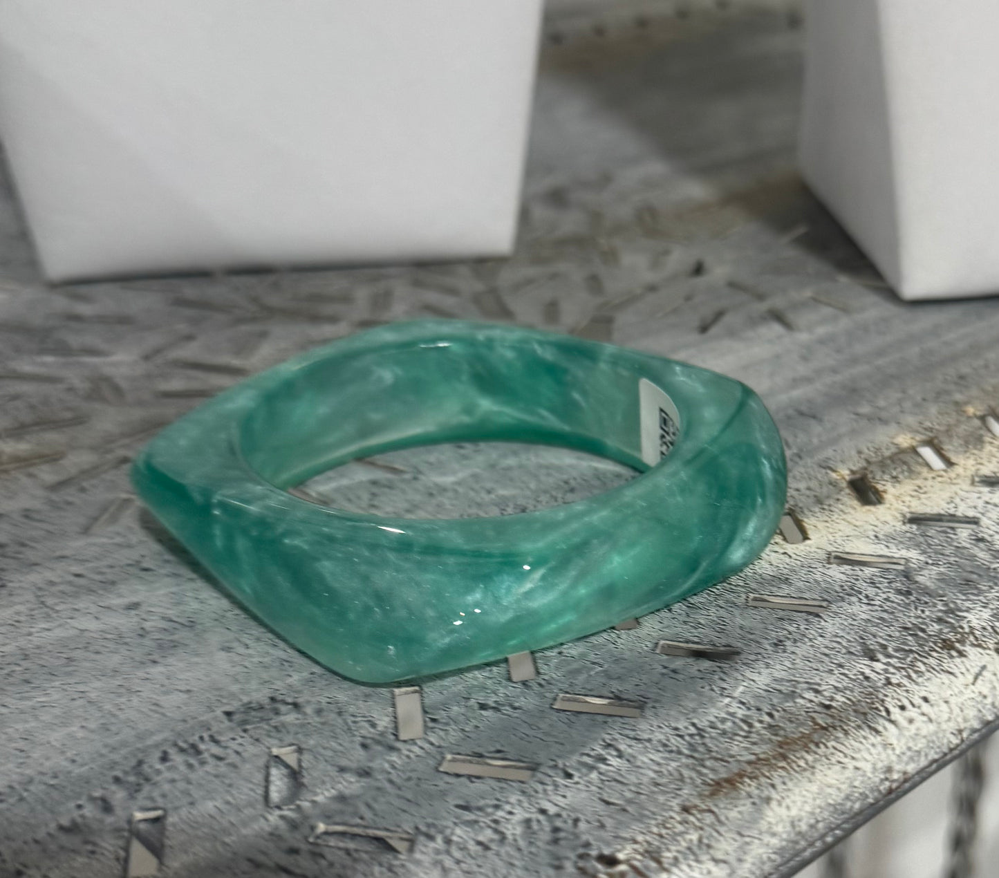 Pearl Green Acrylic Bracelet