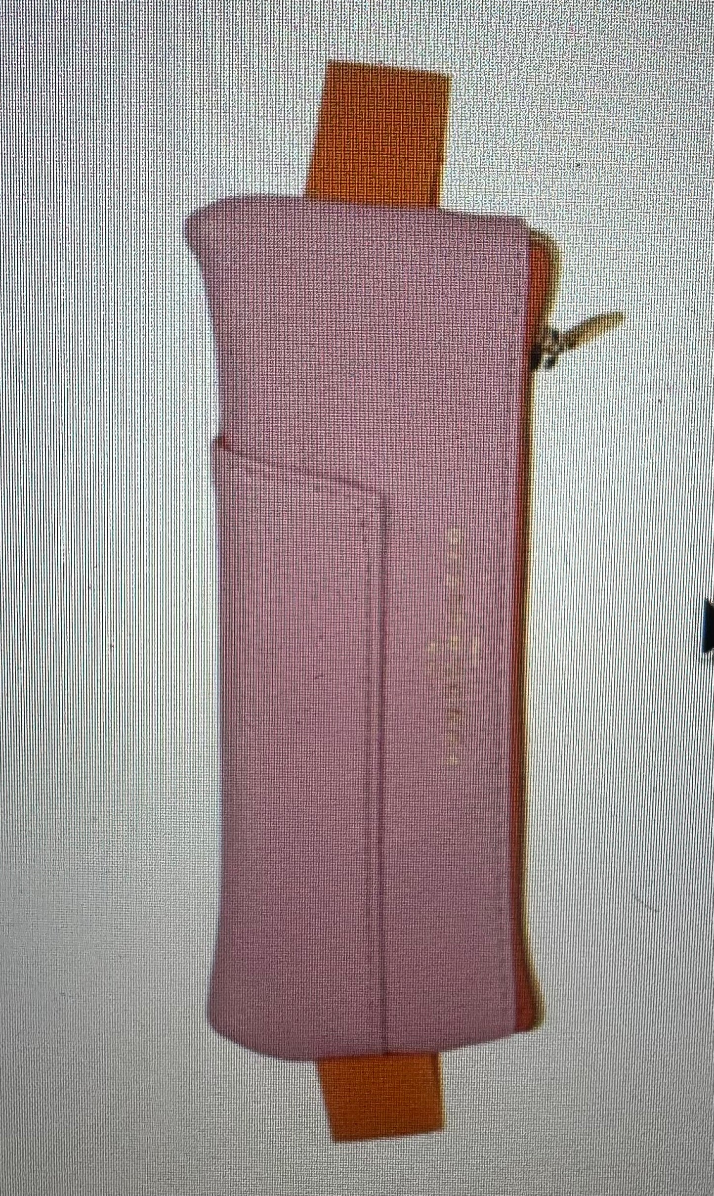 Vegan Leather Pen Pouch Pink+Orange