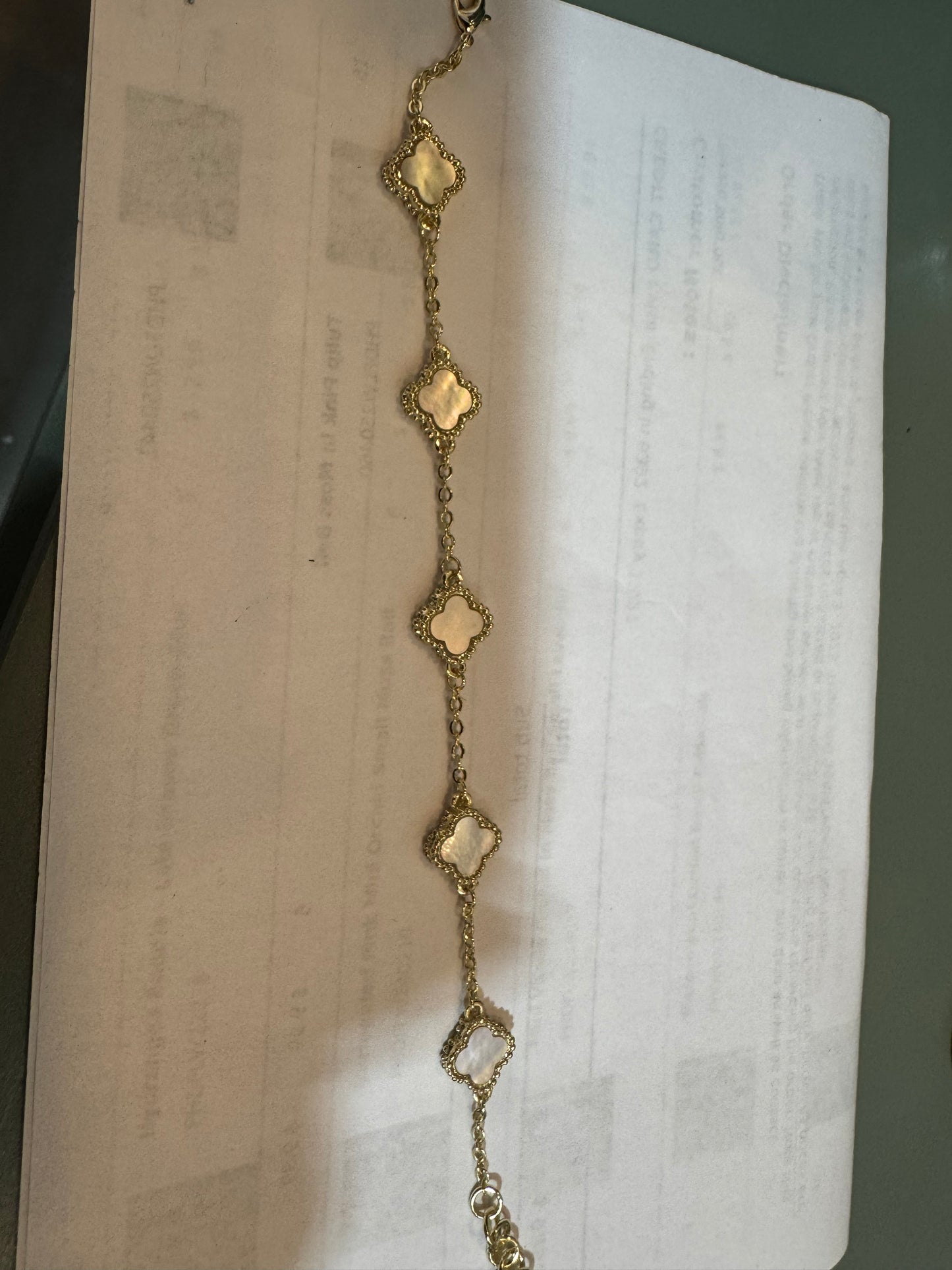 Pearl Clover Bracelet