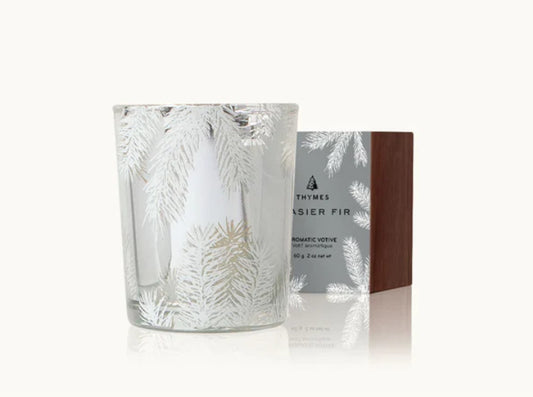 Frasier Fir Poured Boxed Votive Candle Pine Needle