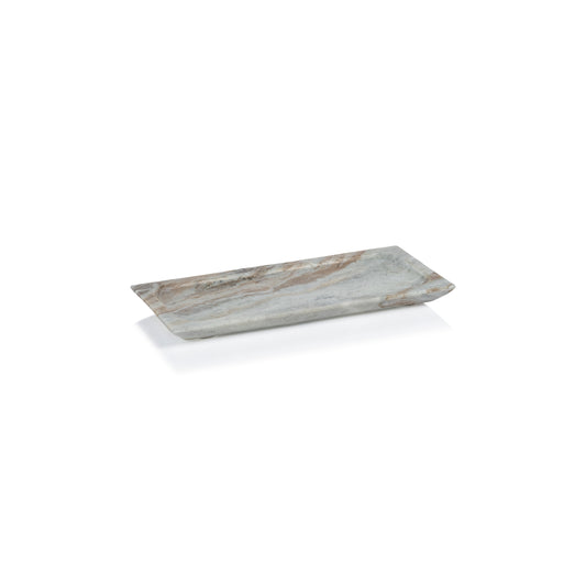 Small Arabescato Marble Tray 11" x 5"