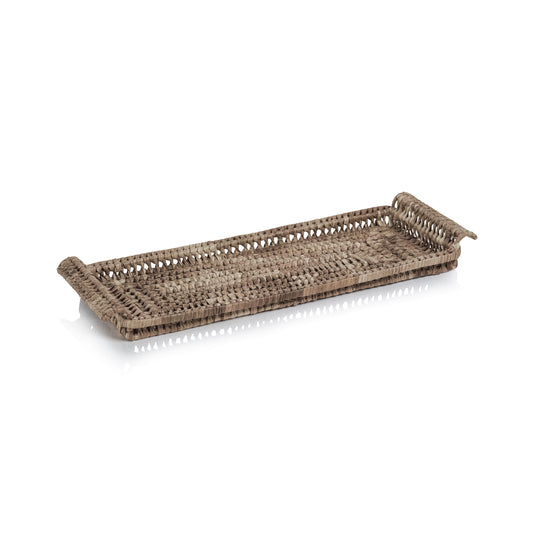 Natural Pandan Essentials Tray - 18" x 7" x 1