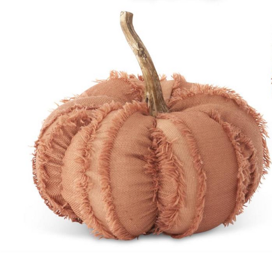 Small Orange Fringe Pumpkin