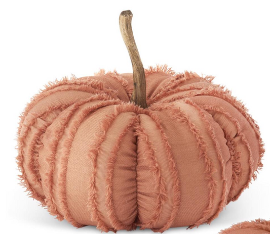 Large Orange Fringe Pumpkin