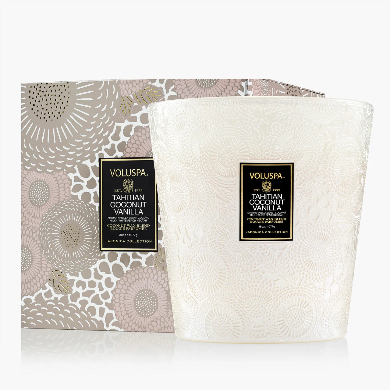 Voluspa Tahitian Coconut Vanilla 90oz 3 wick candle