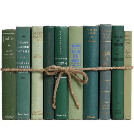 Decorative Green Book- Vintage Boxwood