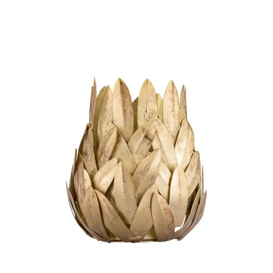 Votive Dia 3.75" Gold Crackle