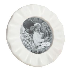 Circle Ruffled Marble Frame 3-1/2 x 3-1/2"