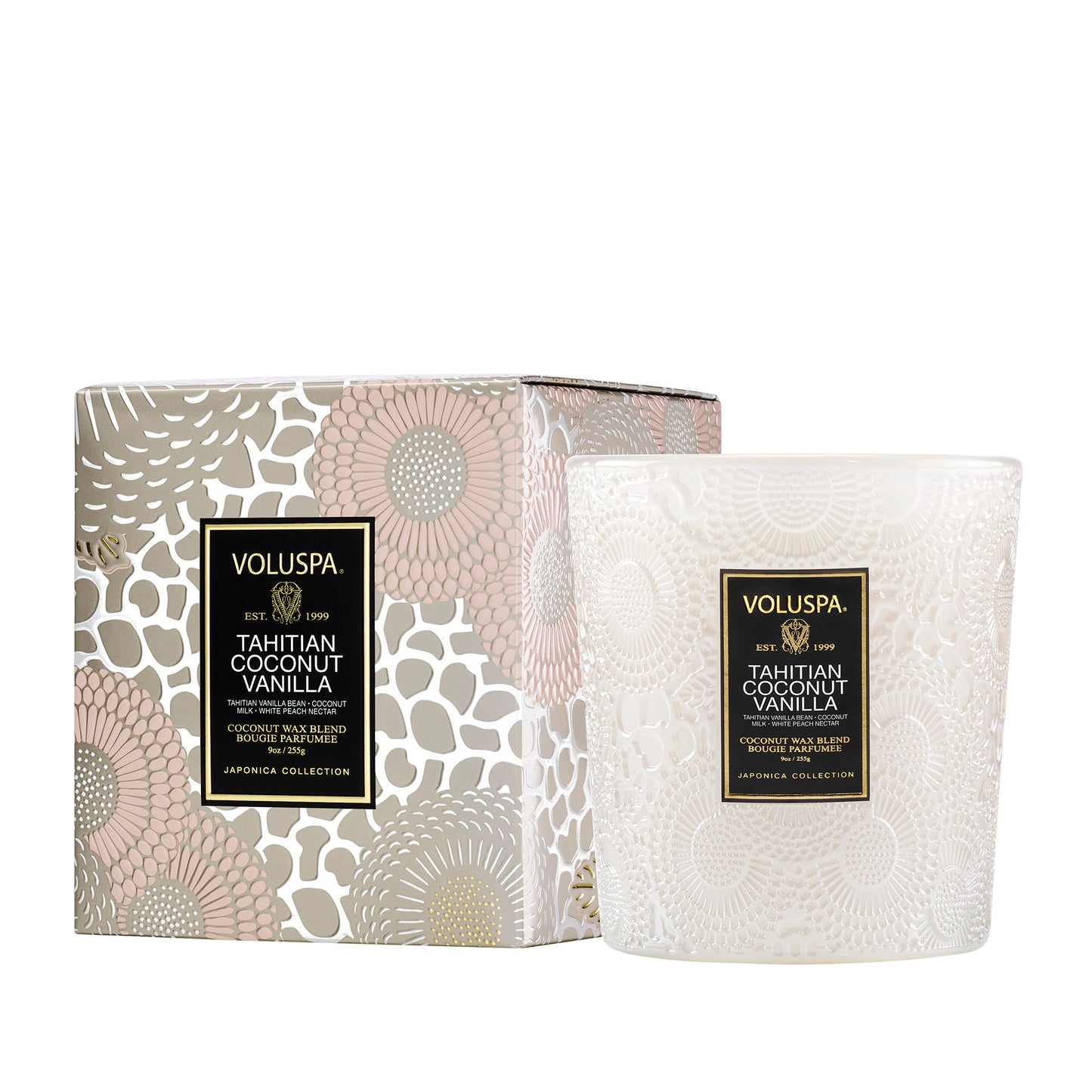 Voluspa 9oz Tahitian Coconut Vanilla Candle