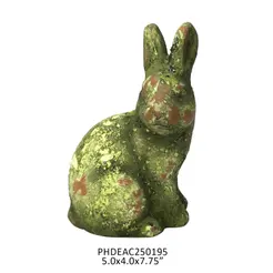 Mossy Cement Rabbit