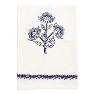 13. Blue Triple Flower Towel