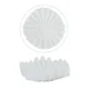 White Decorative Resin Shell Bowl