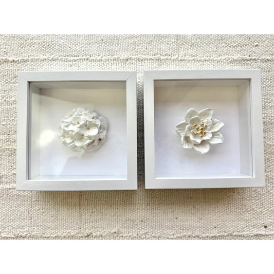 5x5 Shadow Box Art-Magnolia