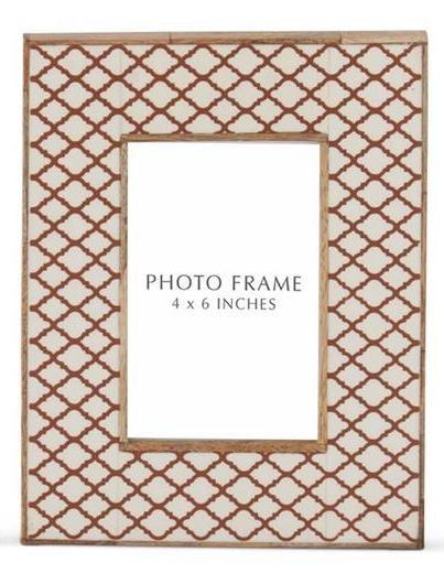 8.75 Inch Wood & Resin Tile Photo Frames