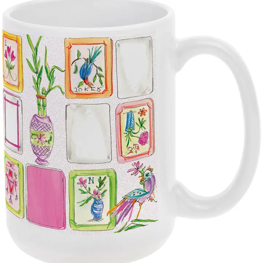 Mahjong pink mug