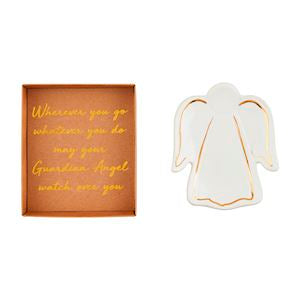 Christmas Stripe Wings Angel Tidbit Dish