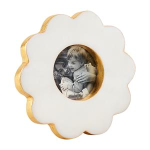 Circle Scallop Marble Frame