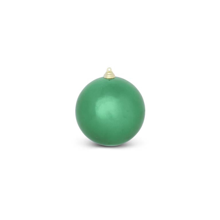 Christmas 5.5 Inch Dark Green Shiny Shatterproof Ornament