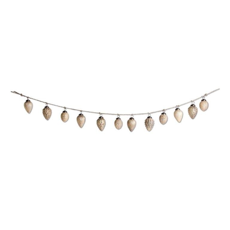 Christmas 48 Inch Light Brown Mercury Glass Acorn Ornament