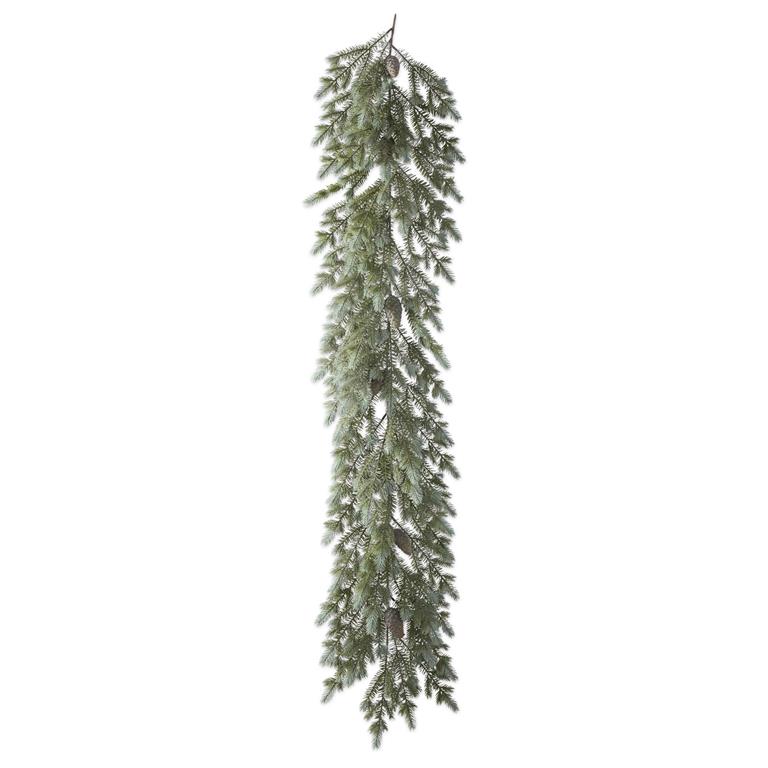Christmas 72 Inch Pine Garland w/Pinecones