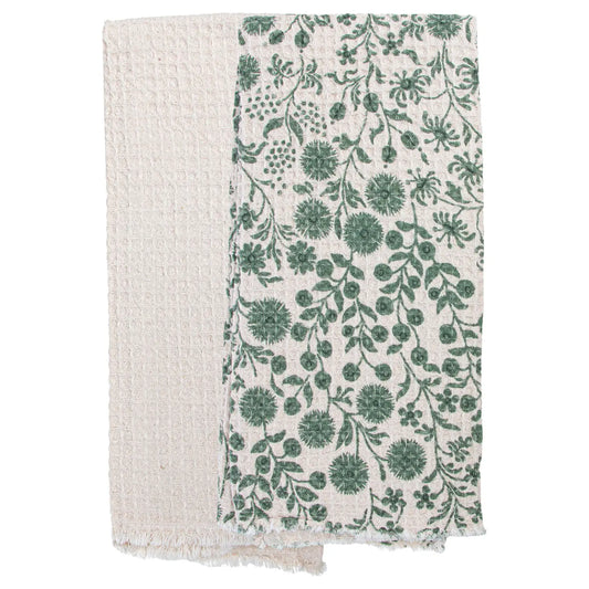 Sage Dandelions Tea Towels Set of 2