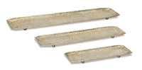 Gold 15.25" Long Metal Tray (Small)