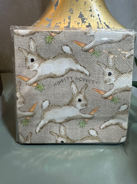 Jumping Bunnies Paper Napkins (12 Napkins)