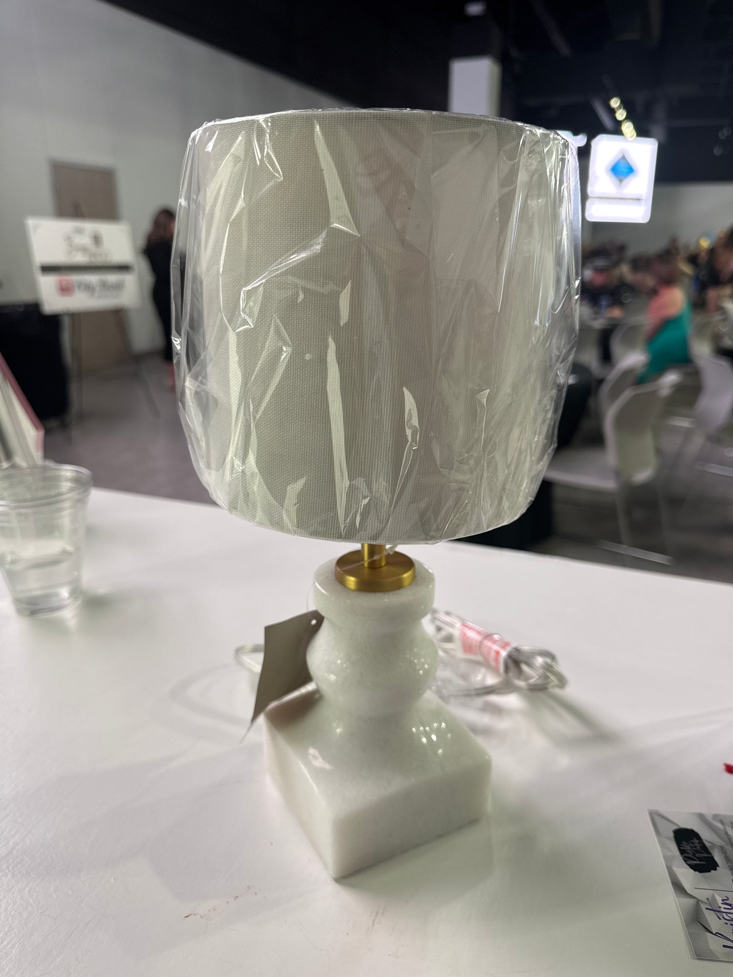 Small marble lamp