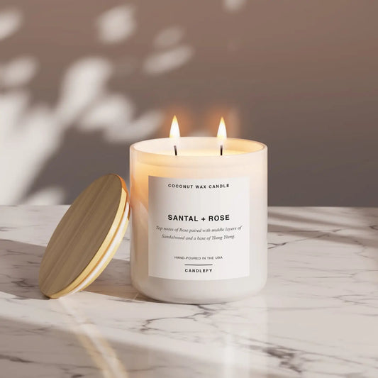 Santal+Rose 2 wick candle