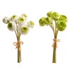 12" Real Touch Ranunculus Bundle- Green