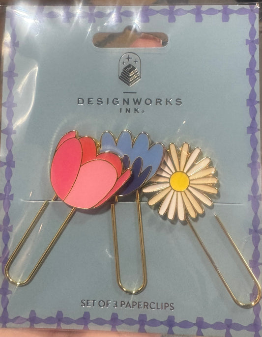 Set of 3 Paperclips Framed Floral