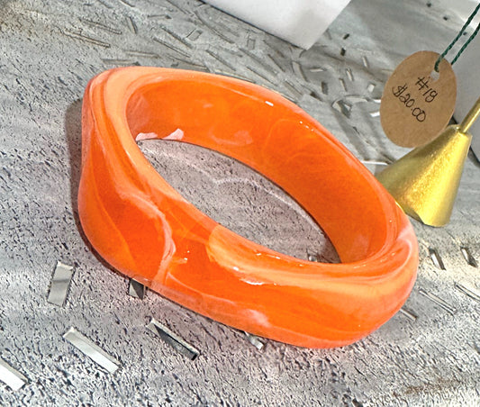 Orange Acrylic Bracelet