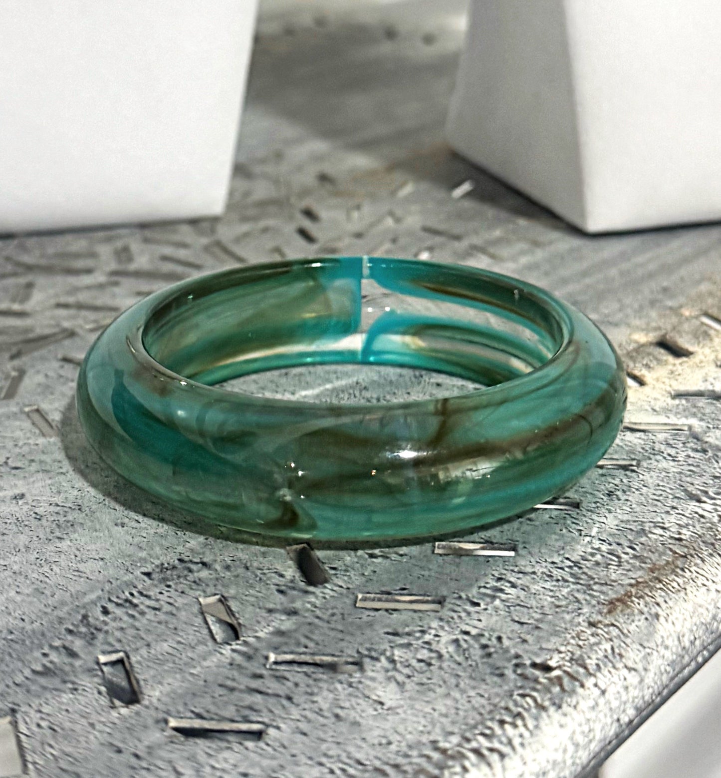 Teal Acrylic Bracelet
