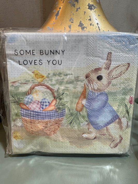 Bunny Scene Paper Napkin (12 Napkins)