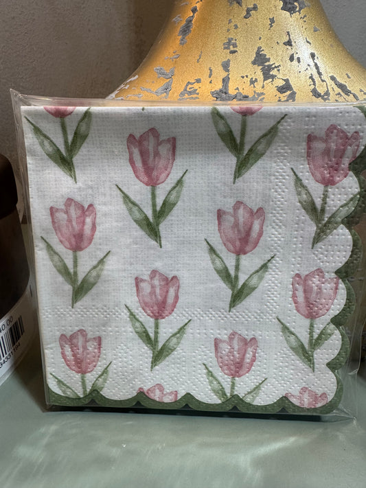 Tulips Paper Napkins (12 Napkins)