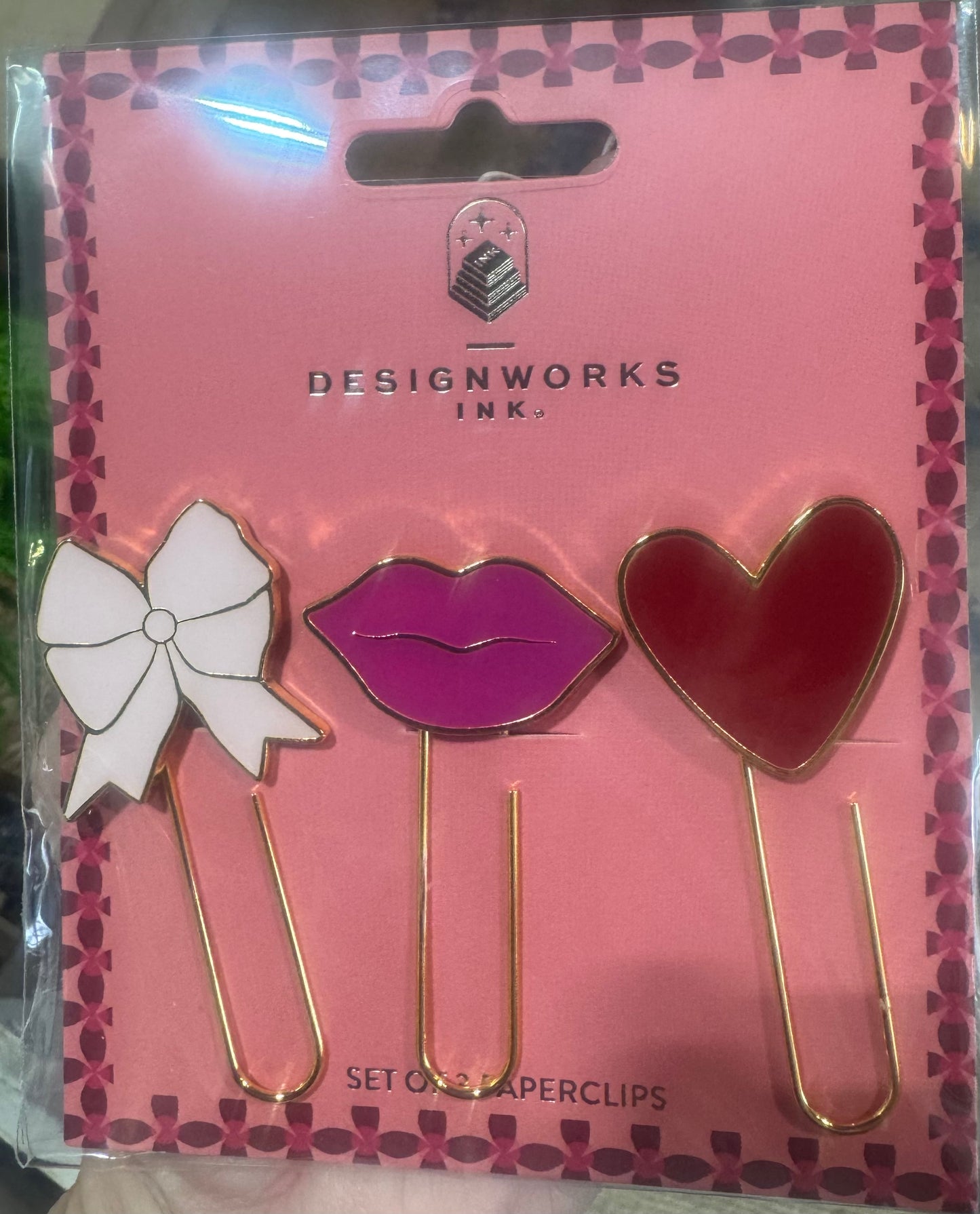 Set of 3 Paperclips - Love