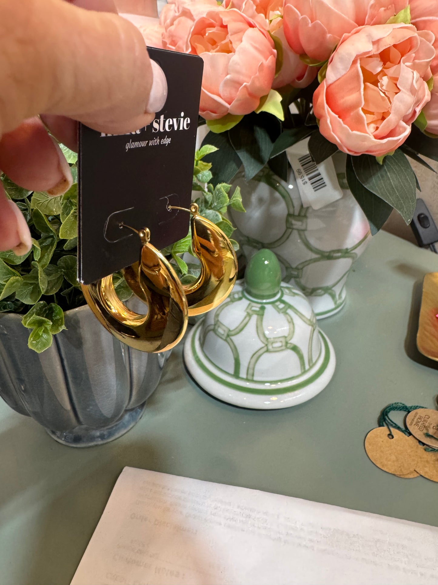 Gold Circle Earrings